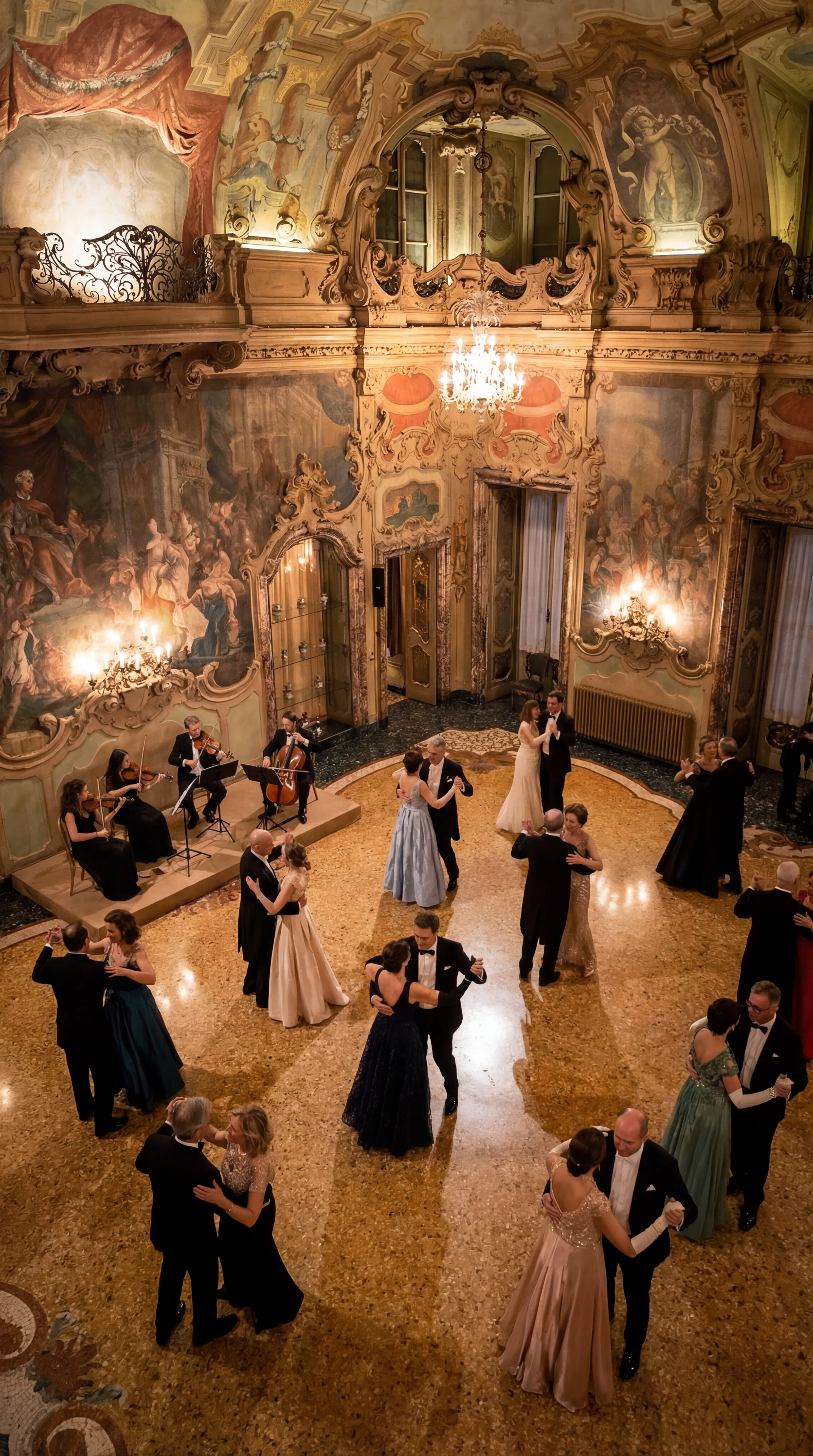 String quartet overhead